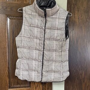 Banana Republic Plaid Puffer Vest